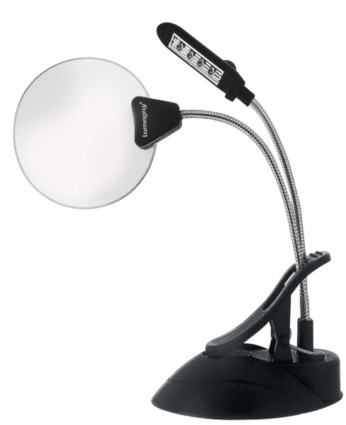 Randlose Standlupe 2×/4×