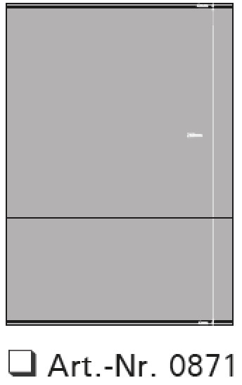 Premium Steckkarten, schwarz, 1-8 Polyesterstreifen, 210 x 297 mm, 10 Stück