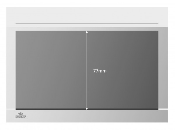 Prinz-System Steckkarten, 1 Streifen, weiß, 156 x 112 mm, 1 Polyesterstreifen, 100 Stück