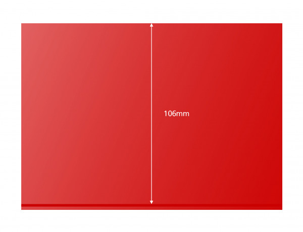 Prinz-System Steckkarten, 1 Streifen, rot, 156 x 112 mm, 1 Polyesterstreifen, 100 Stück