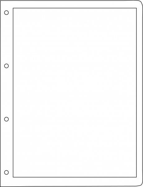 PRINZ Blankoblätter, unbedruckt, Format 215x280mmm