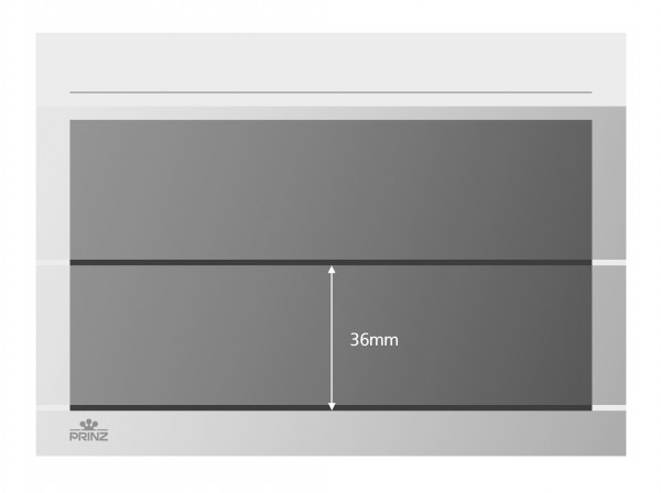 Prinz-System Steckkarten, 2 Streifen, weiß, 156 x 112 mm, 2 Polyesterstreifen, 100 Stück