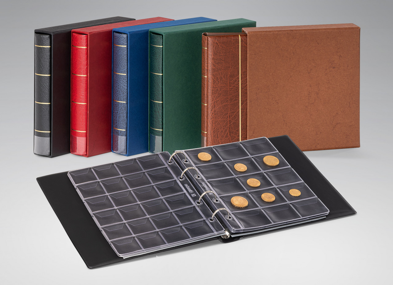 Münzalbum Mit 120 Taschen – Sammelalbum Für Münzen, Medaillen & Token, Kompakt & Transportfreundlich (ca. 15 X 11 Cm)